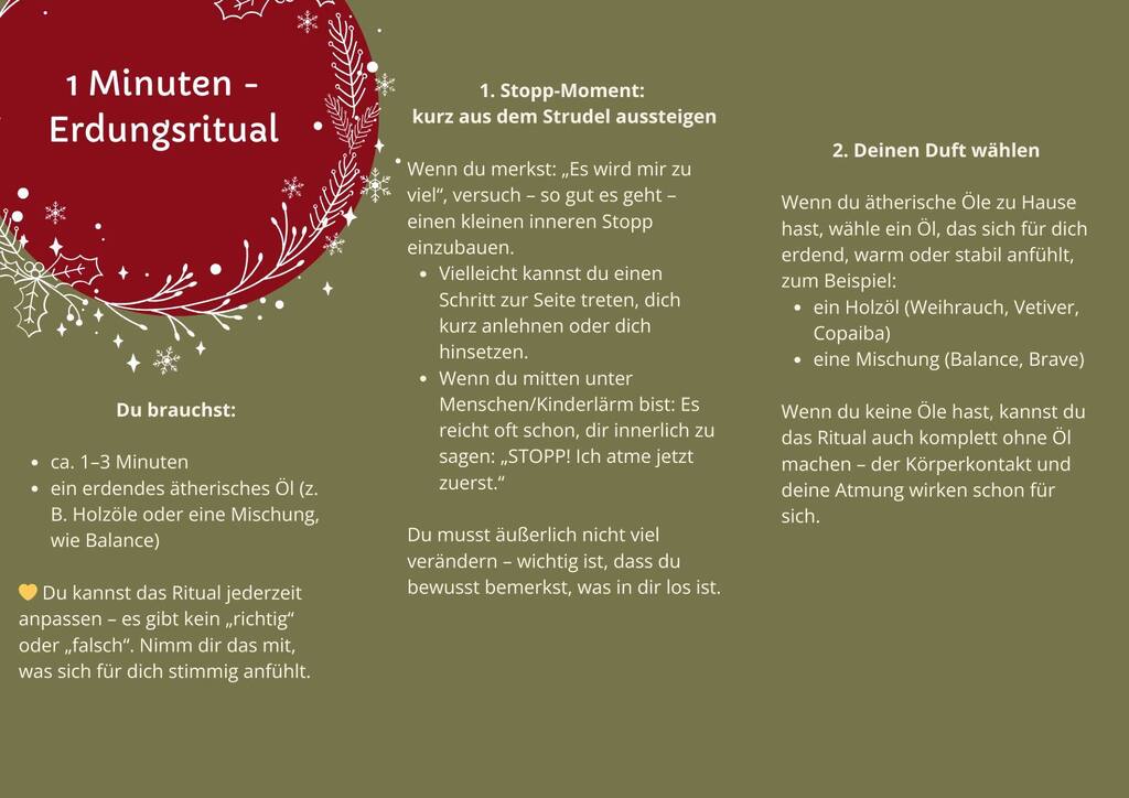 1 1 - Tag 3 – Erdungsritual bei Stress