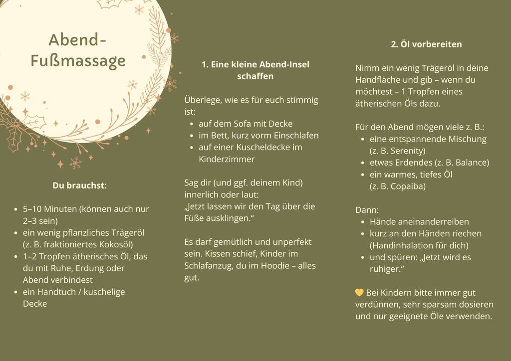 Tag 9 – Abend-Fußmassage 2 1 8 - Tag 9 – Abend-Fußmassage