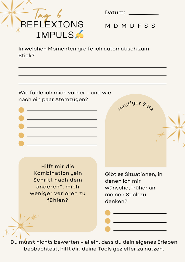 Tag 6 – DIY Fokus-Riechstick 4 Reflexion Tag 6 - Tag 6 – DIY Fokus-Riechstick