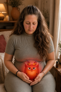 dōTERRA Business 22 mother holding anger wilbert belly vertical - dōTERRA Business