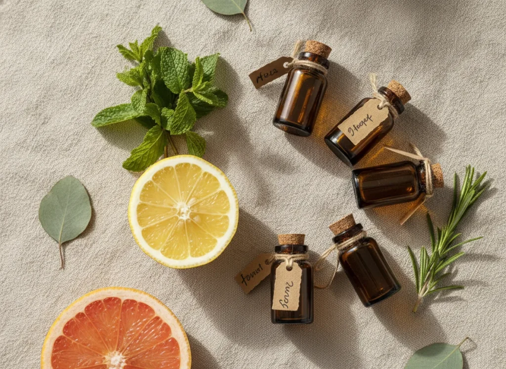 Oilbalance Community 1 Ätherische Öle für Konzentration: Zitrone, Pfefferminze und Rosmarin